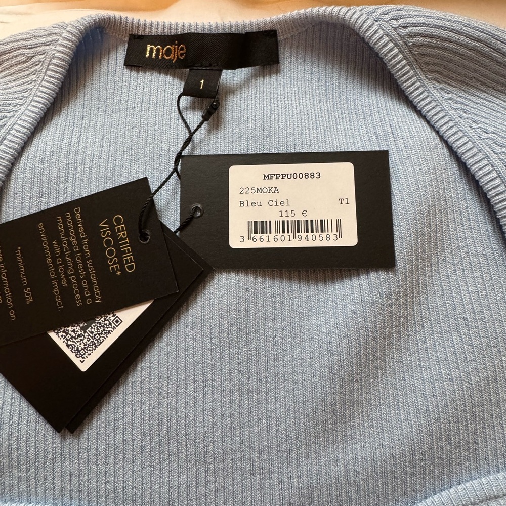 Maje Rib Knit Top - Picture 6 of 8